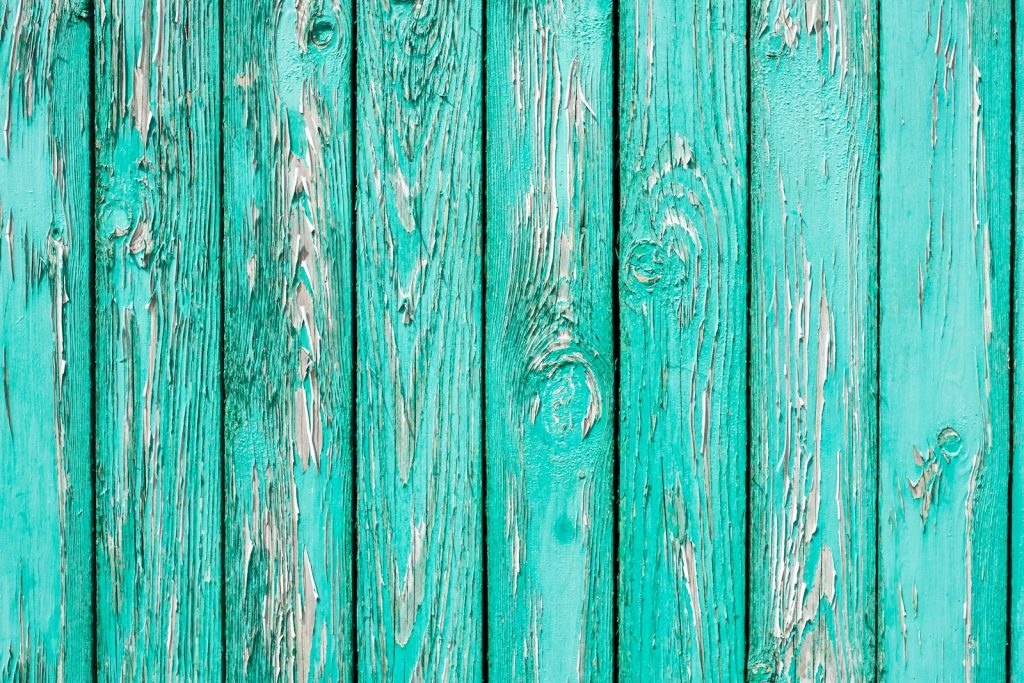 teal wooden pallets