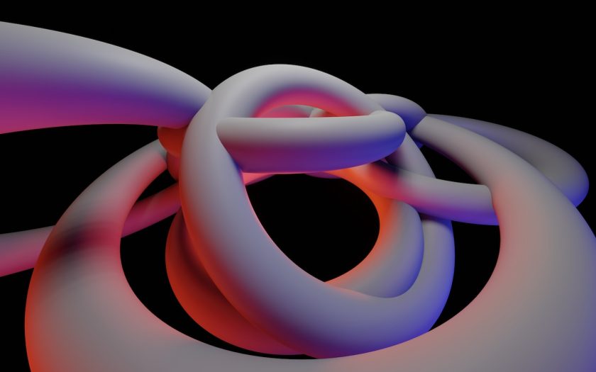 a computer generated image of an intertwined object