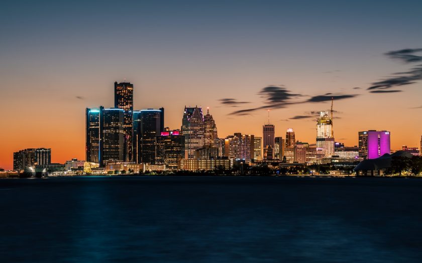 a view of a city at night from across the water